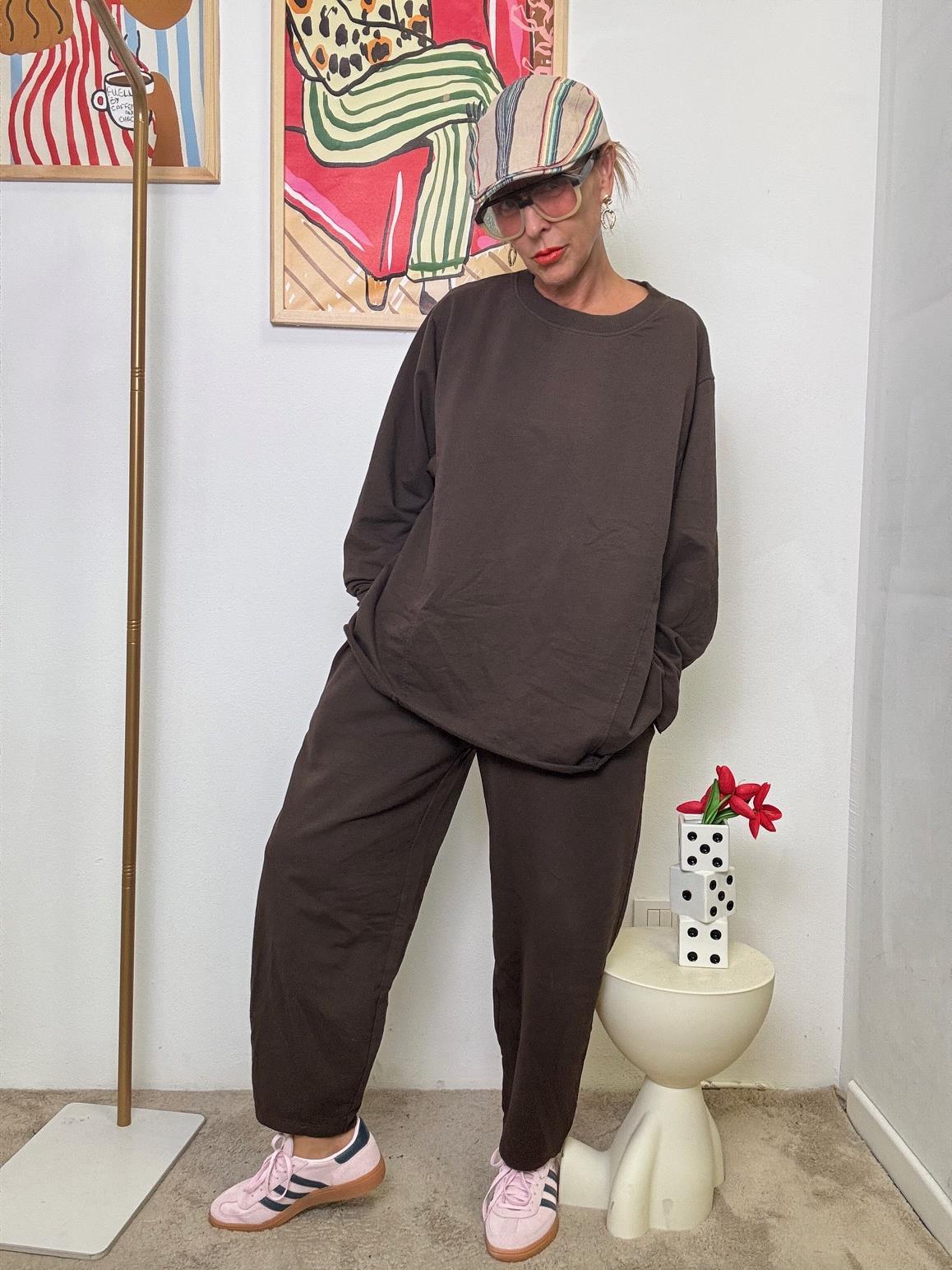 SUSY STAR - Completo Relax in felpa Chic, Comodo e Pronto allUso! MORO ST50147/ MORO SUSY STAR