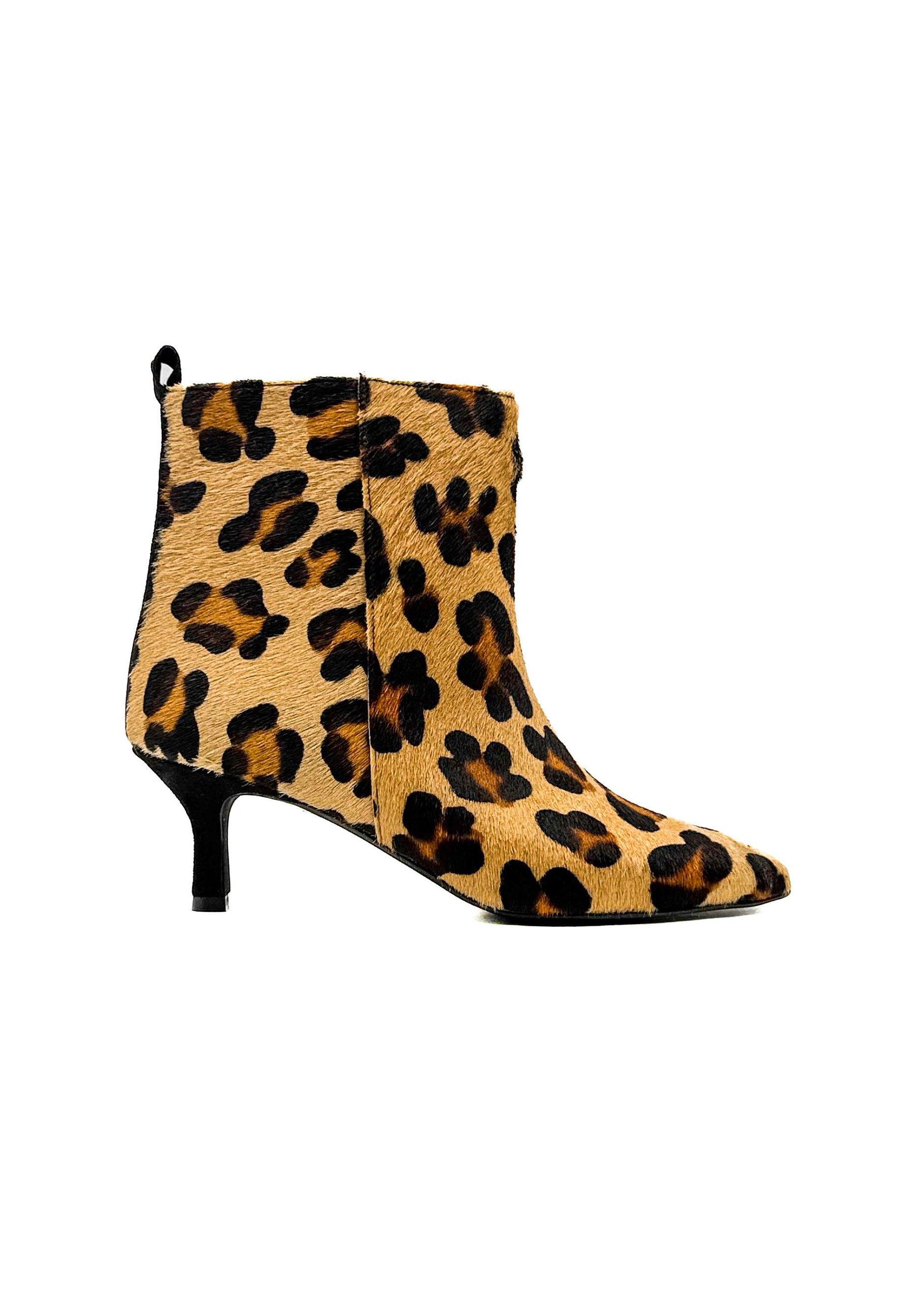 DIVINE FOLLIE - Tronchetti animalier leopardati Tacco basso REIN/ LEO DIVINE FOLLIE