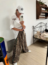 FEMALE - PANTALONE ANIMALIER BANDA VERDE