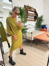 FEMALE - ABITO MIDI IN MAGLIA - OLIO