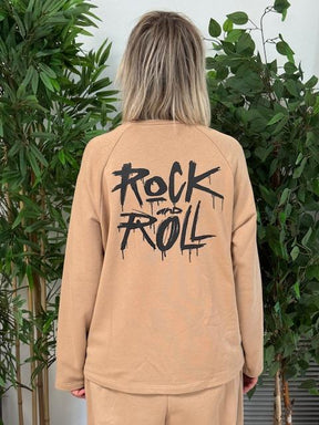 FEMALE FELPA SCATOLA ROCK/BEIGE