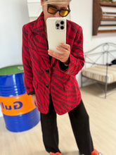 FEMALE - BLAZER COAT ZEBRA - ROSSO