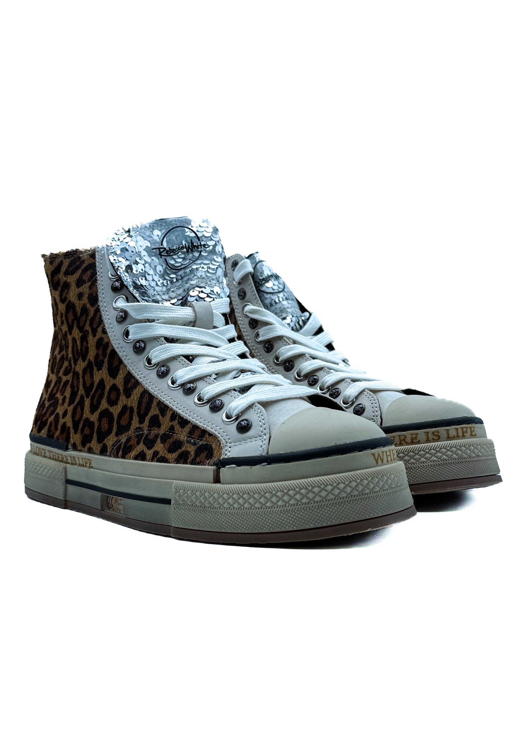 REBECCA WHITE XY51-3/LEOPARD PONY CAMEL