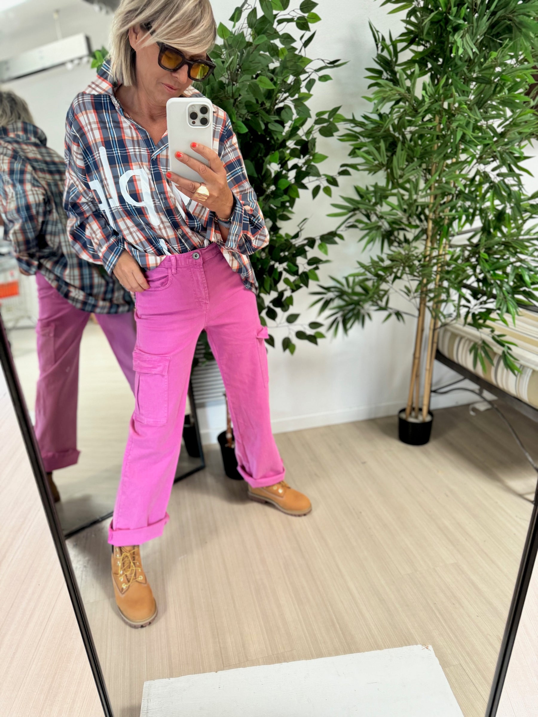 YOU DECIDE - PANTALONE CARFO BULL DENIM - ROSA