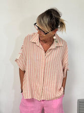 FEMALE - CAMICIA GARZA RIGHE - BEIGE/ROSA