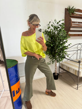 SUSY STAR - PANTALONE TROMBETTA - VERDE