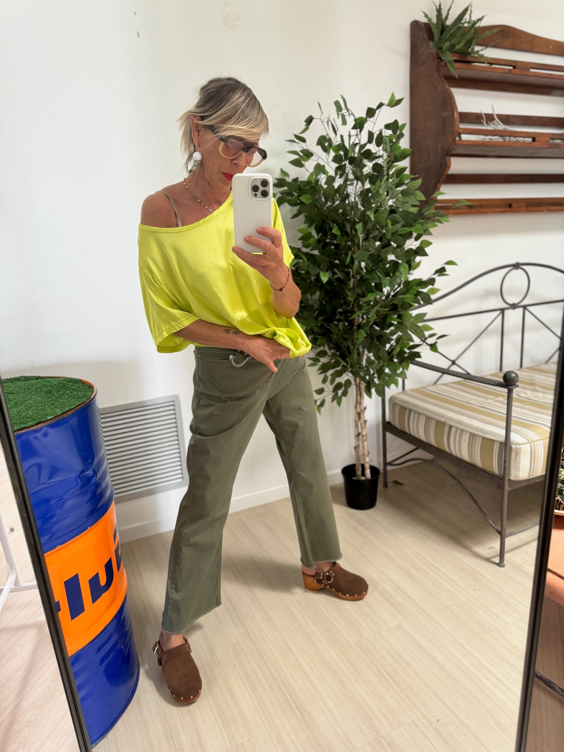 SUSY STAR - PANTALONE TROMBETTA - VERDE