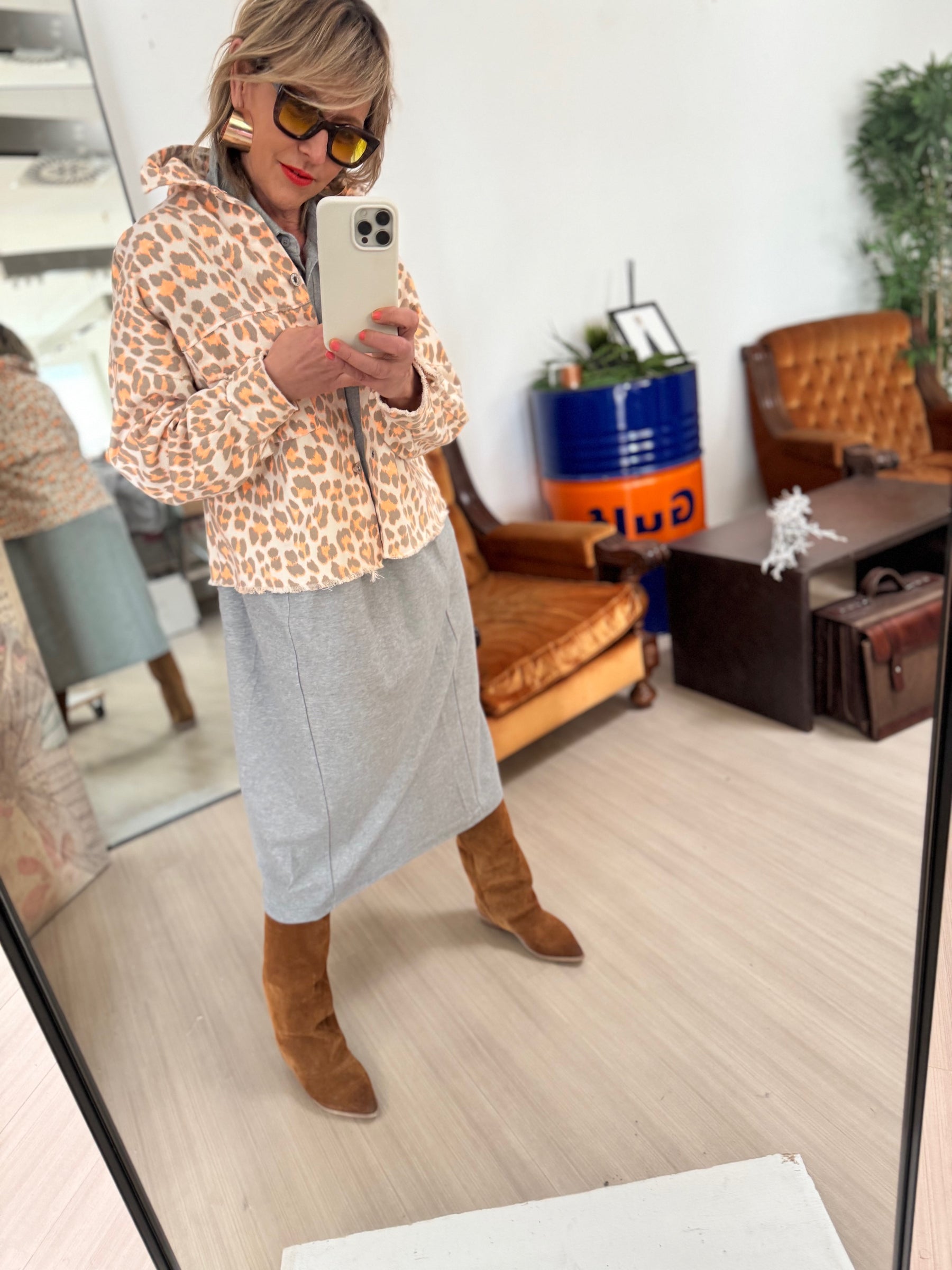 FEMALE 23669/ANIMALIER ARANCIO