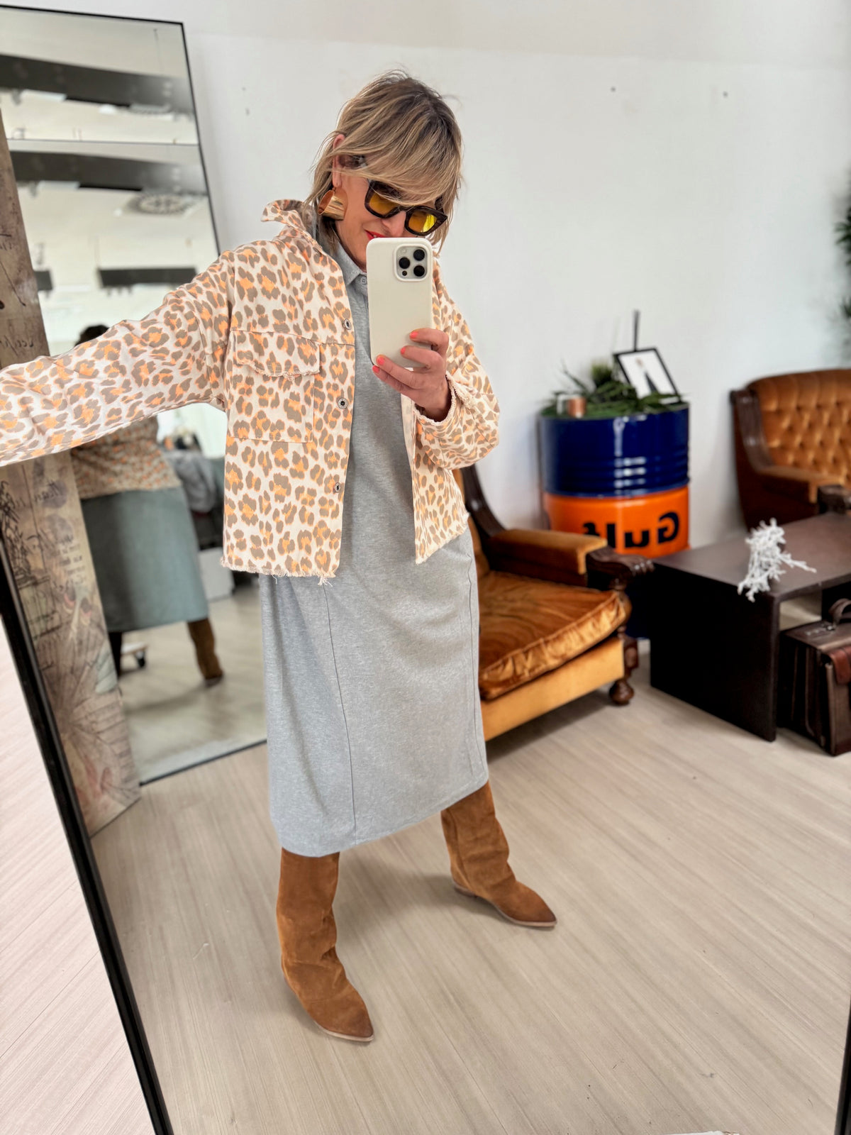 FEMALE 23669/ANIMALIER ARANCIO
