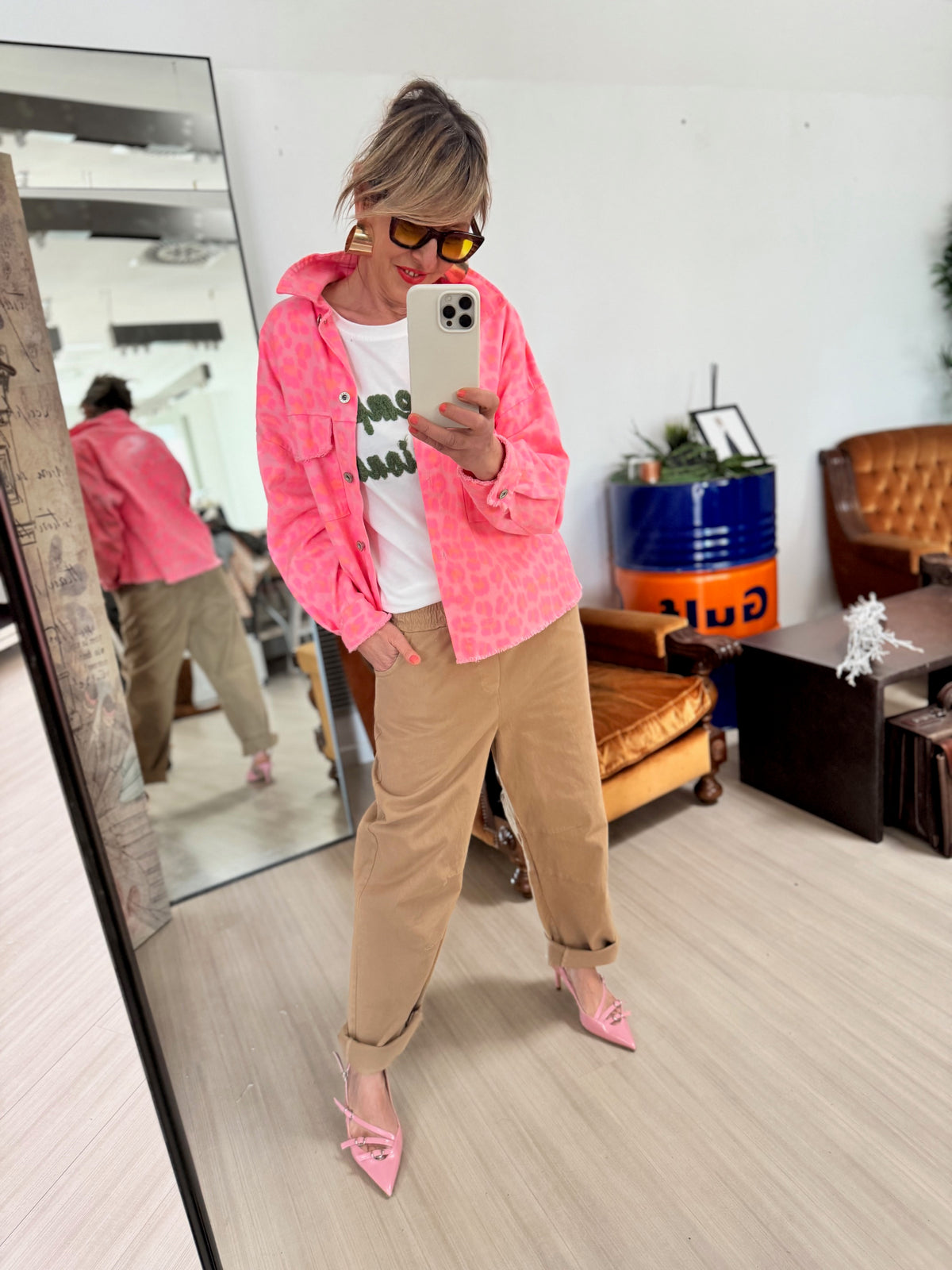 FEMALE 23669/ANIMALIER ROSA