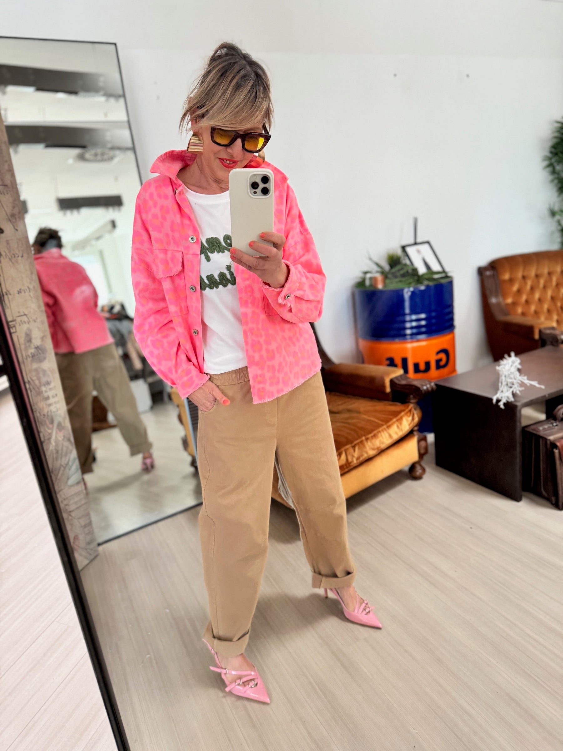 FEMALE 23669/ANIMALIER ROSA