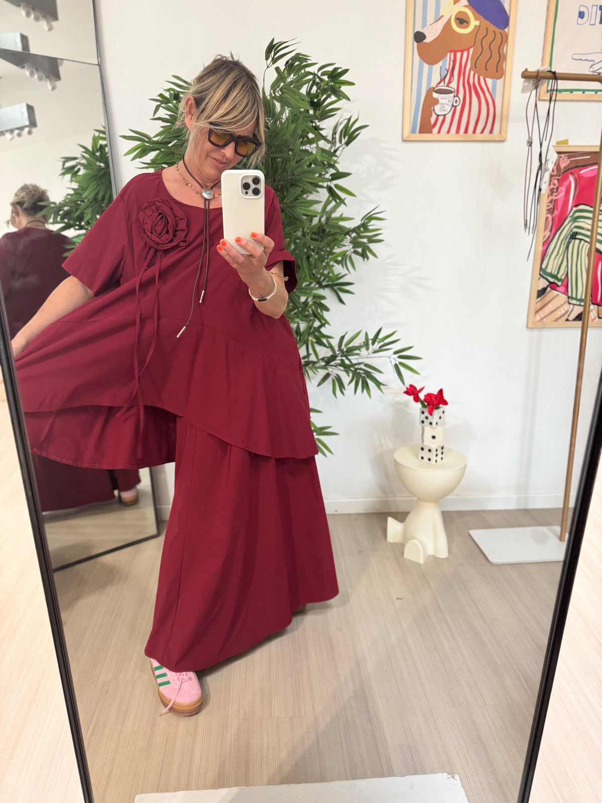 FEMALE BS1291LD/ROSSO VINO