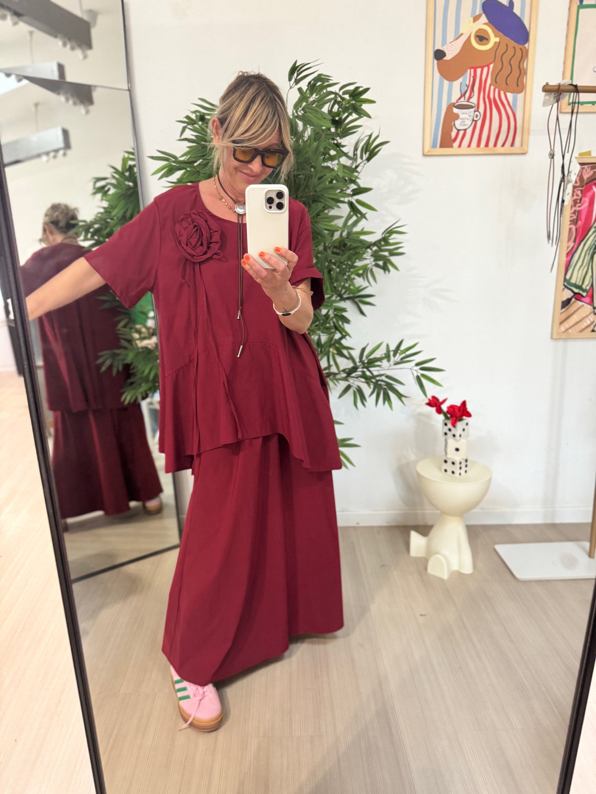 FEMALE BS1291LD/ROSSO VINO