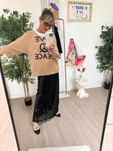 FEMALE FELPA LOVE/BEIGE