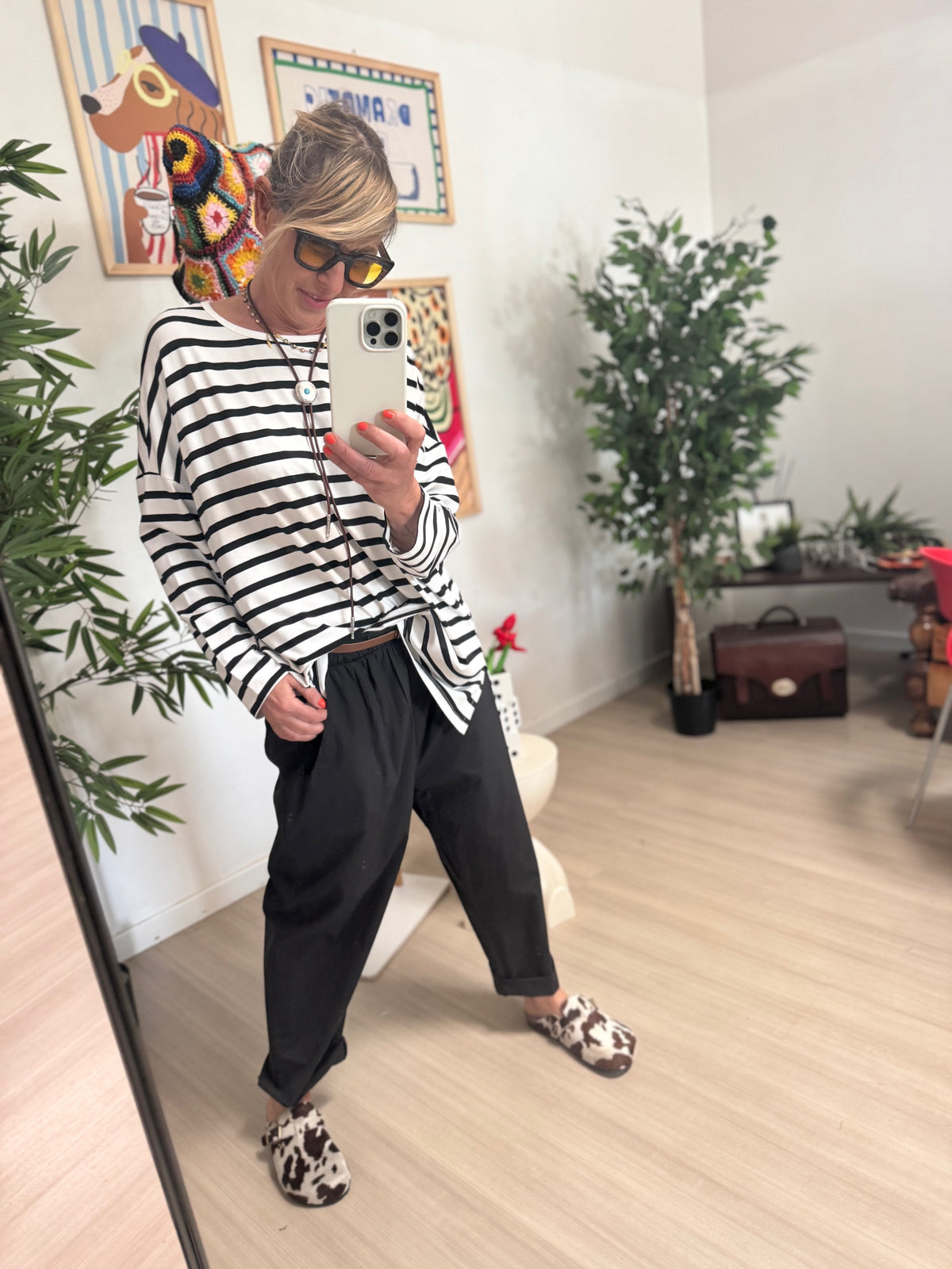 FEMALE MAGLIA RIGHE1/NERO