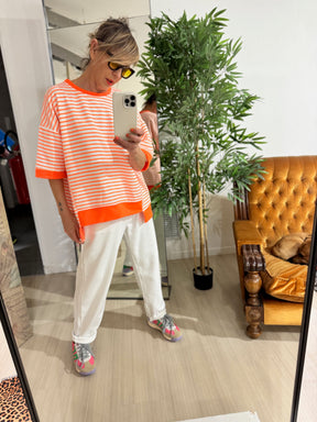 FEMALE R50571/BIANCO/ARANCIO
