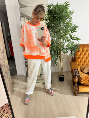 FEMALE R50571/BIANCO/ARANCIO