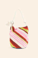 Patterned bucket bag